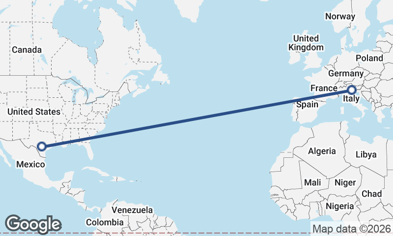 Venice to San Antonio