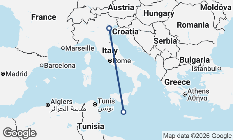Venice to Valletta