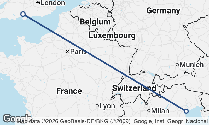 Venice to Southampton