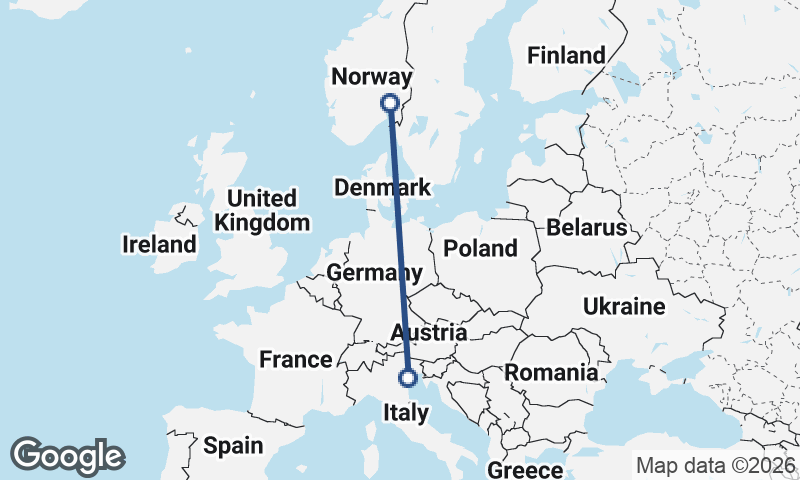Venice to Oslo