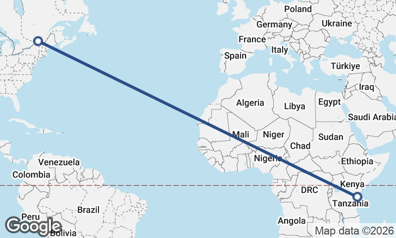 Montréal to Mombasa