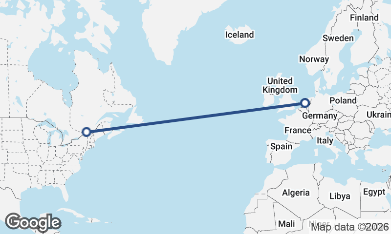 Montréal to Amsterdam