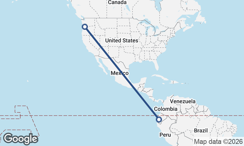 Portland to Guayaquil