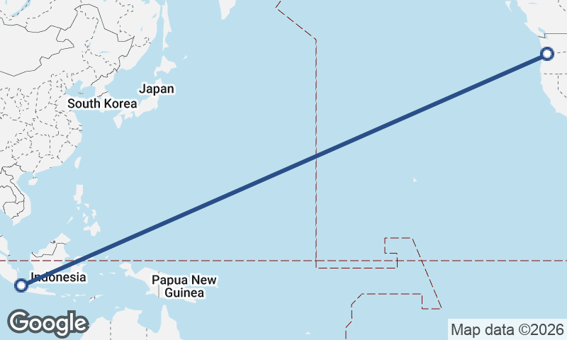 Portland to Jakarta