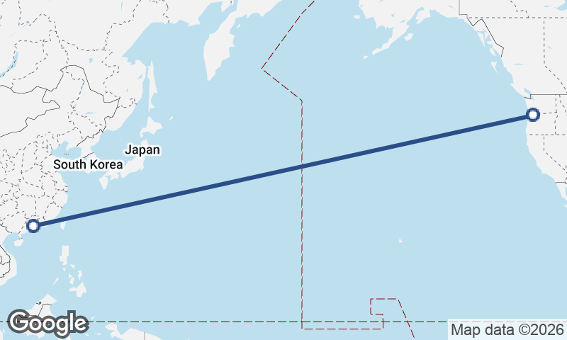 Portland to Guangzhou