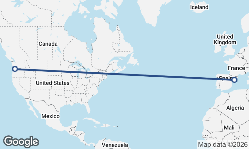 Portland to Tarragona
