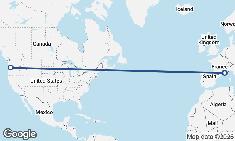 Portland to Marseille