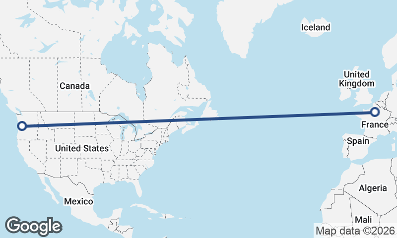Portland to Paris