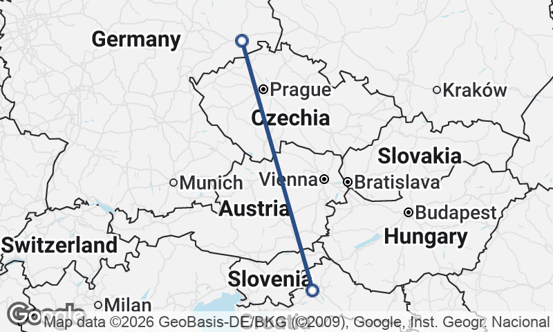Zagreb to Dresden