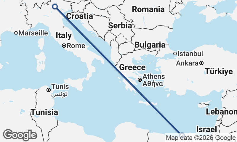 Trento to Alexandria