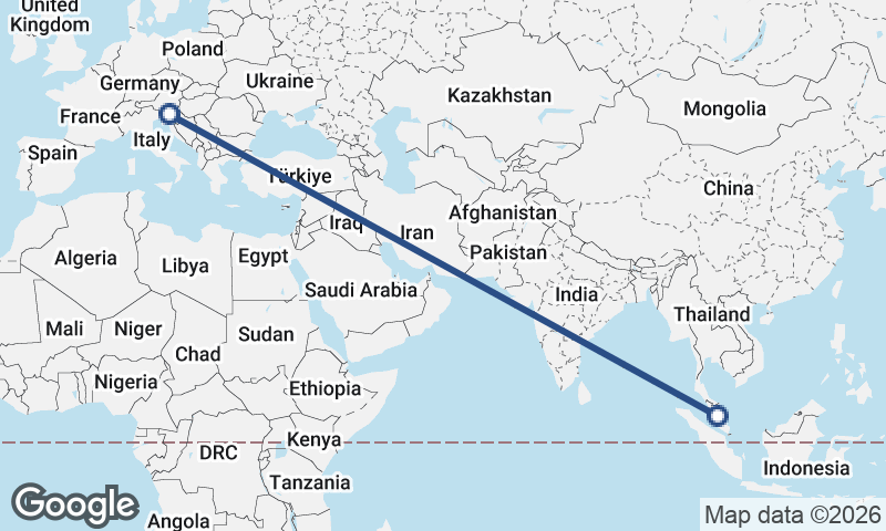 Slovenia to Malaysia