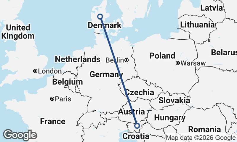 Slovenia to Denmark