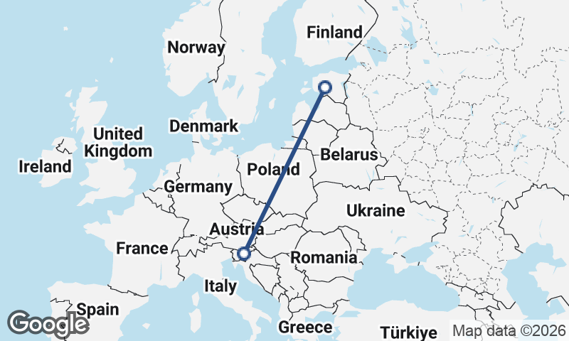 Slovenia to Estonia
