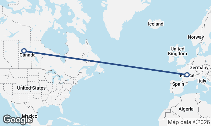 France to Canada