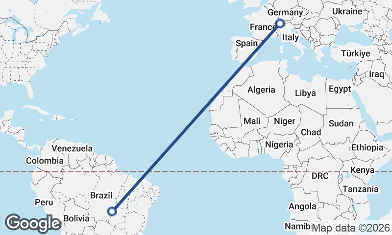Switzerland to Brazil