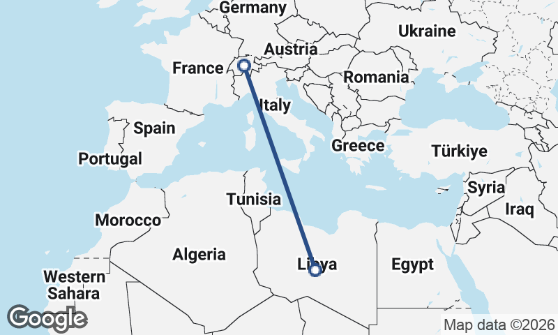 Switzerland to Libya