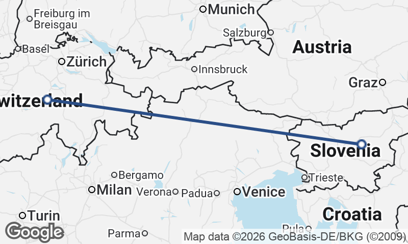 Switzerland to Slovenia