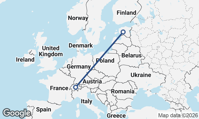 Switzerland to Estonia