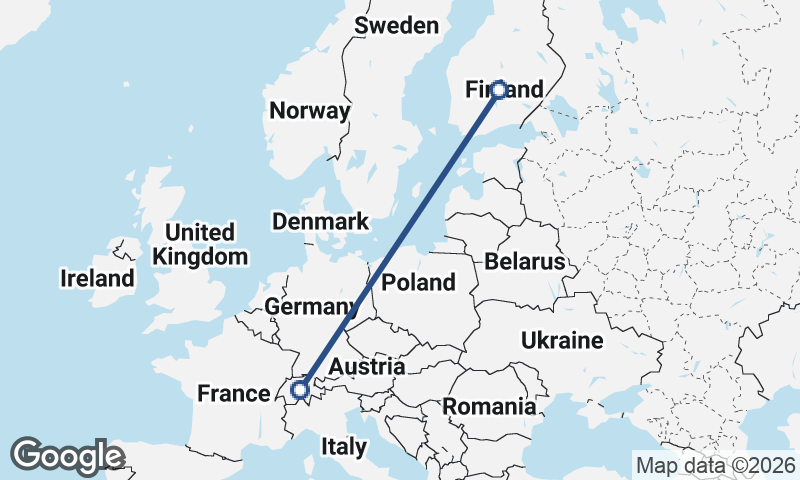 Switzerland to Finland