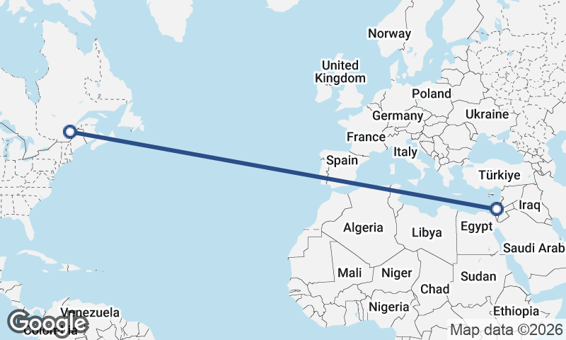 Québec to Tel Aviv-Yafo