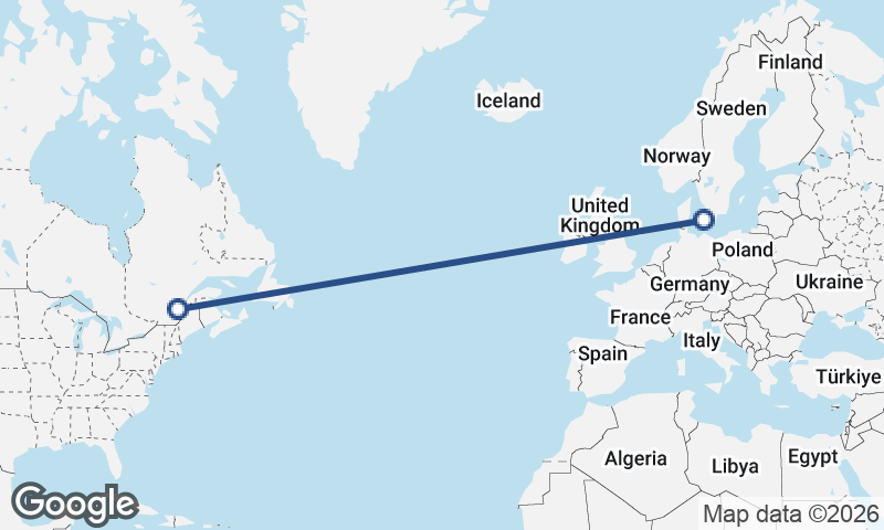 Québec to Copenhagen