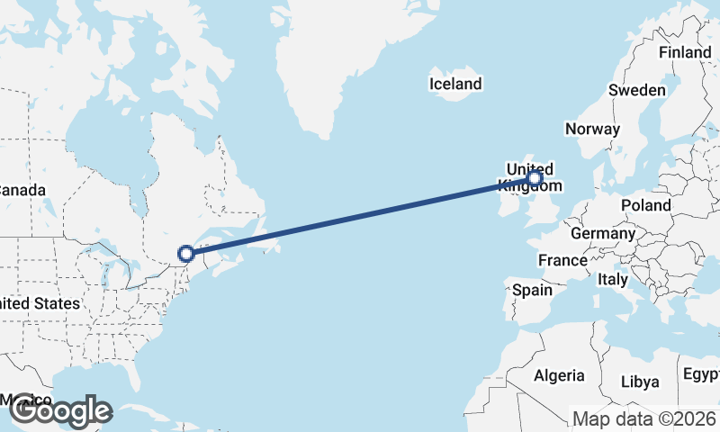 Québec to Edinburgh