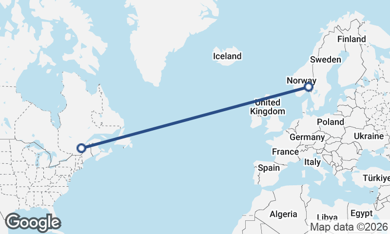 Québec to Oslo