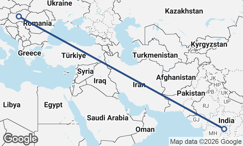 Hungary to India