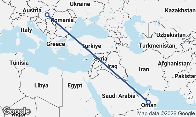 Hungary to Oman