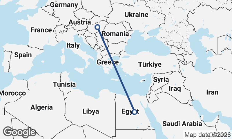 Hungary to Egypt