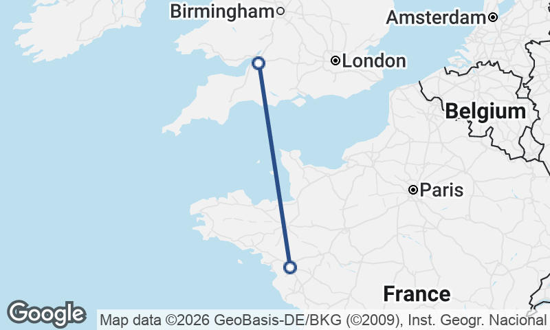 Nantes to Bristol
