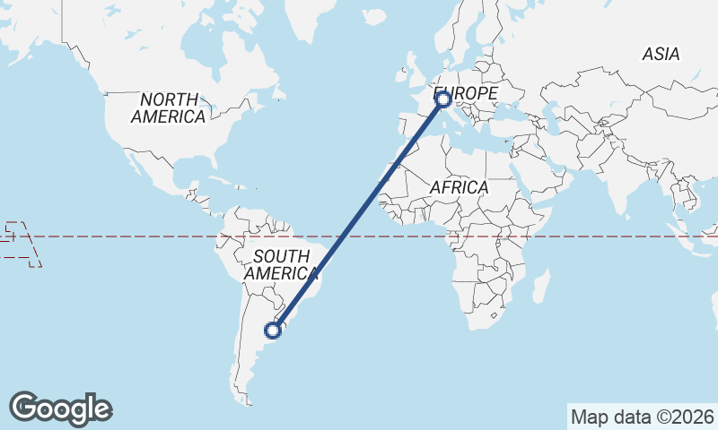 Zürich to Buenos Aires