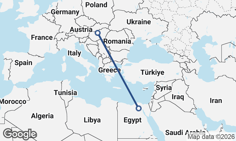 Budapest to Cairo