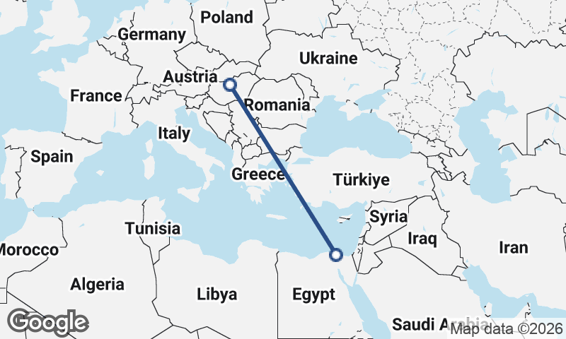 Budapest to Port Said