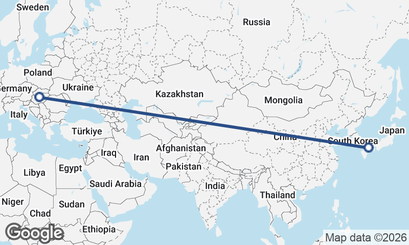 Budapest to Hiroshima