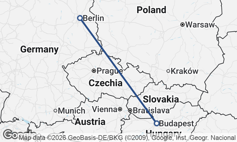 Budapest to Berlin