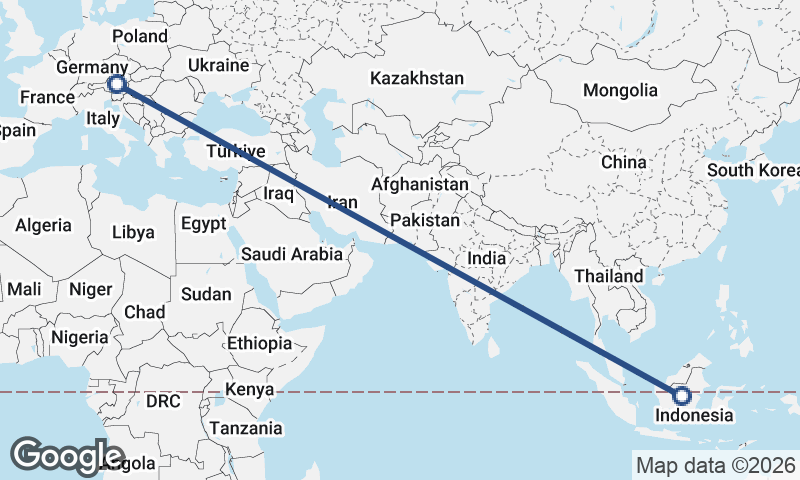Austria to Indonesia