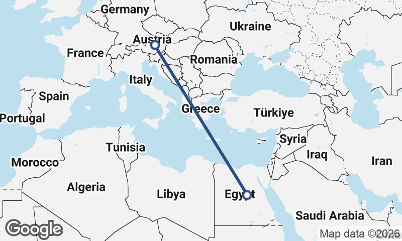 Austria to Egypt