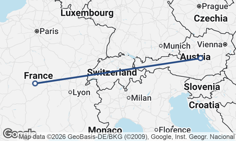 Austria to France