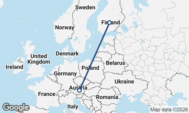 Austria to Finland