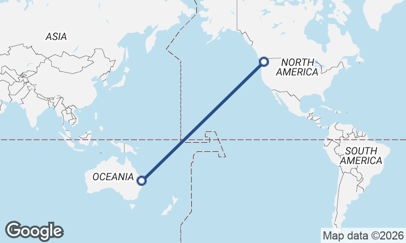 Seattle to Brisbane