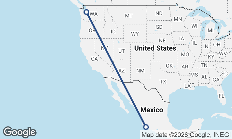 Seattle to Manzanillo