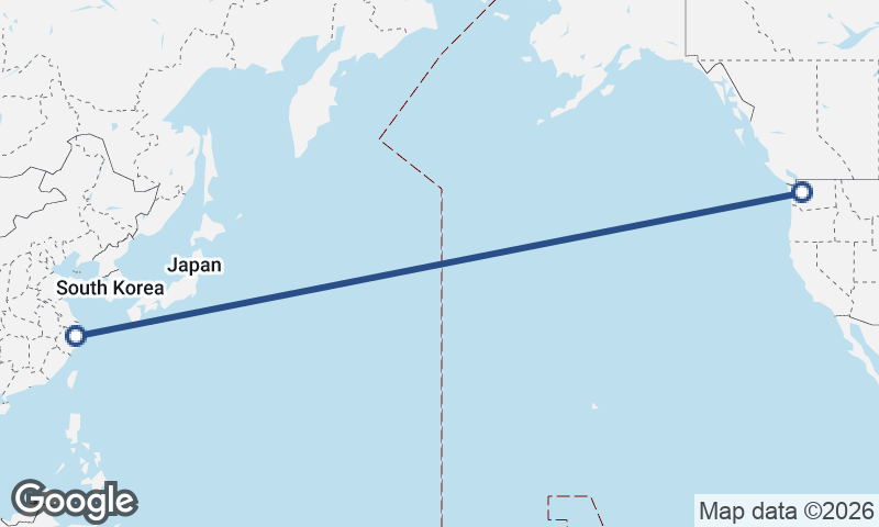 Seattle to Ningbo