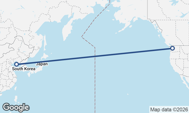 Seattle to Dalian
