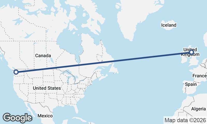 Seattle to Edinburgh