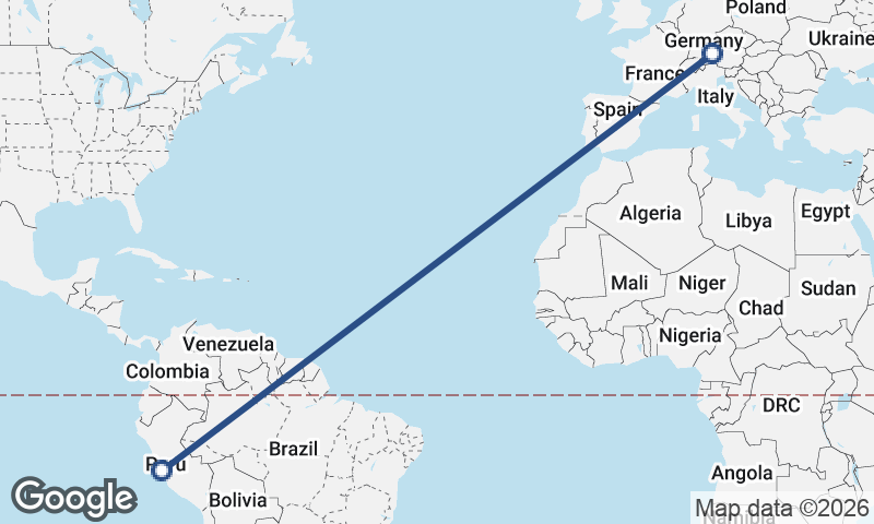 Munich to Lima