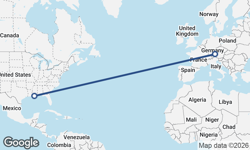 Munich to New Orleans