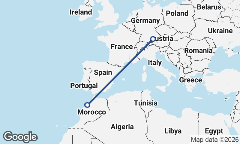 Munich to Casablanca