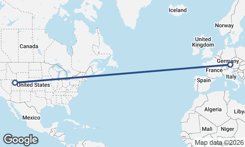 Munich to Salt Lake City