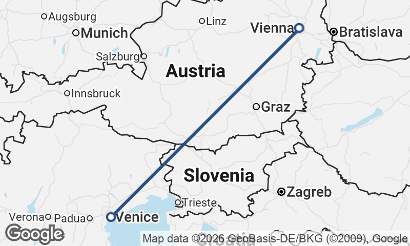 Vienna to Venice
